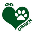 Go Green Paw Temporary Tattoo